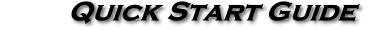 Quick Start Anleitung